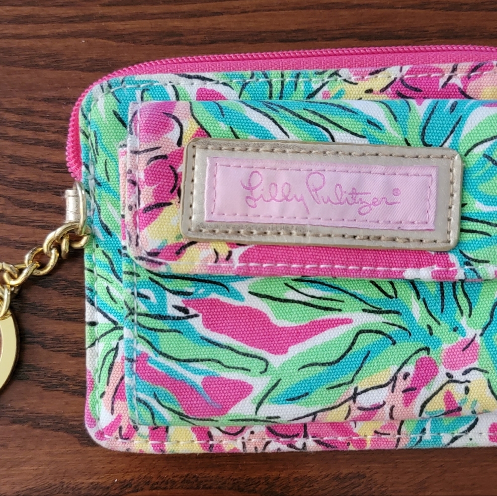 Lilly Pulitzer ID wallet Pineapple  Like New